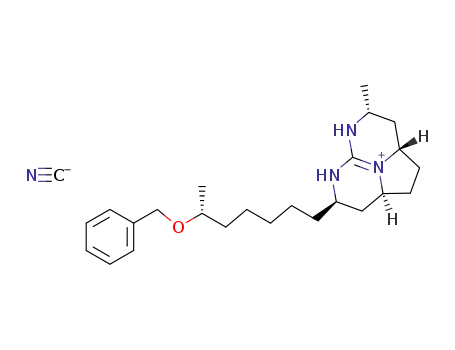 (2aS,4R,7R,8aS)-4-[(6R)-6-benzyloxyheptyl]-7-methyl-1,2,2a,3,4,5,6,7,8,8a-decahydro-5,6,8b-triazaacenaphtylen-8b-ylium cyanide