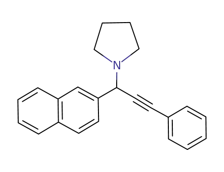 1-(1-(naphthalen-2-yl)-3-phenylprop-2-yn-1-yl)pyrrolidine