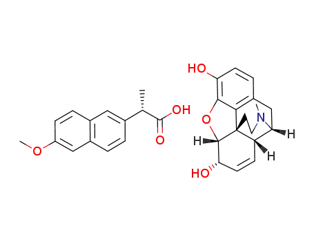 5R,6S,9R,13S,14R-morphine naproxenate