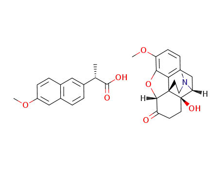 5R,9R,13R,14S-oxycodone naproxenate