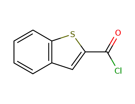 Molecular Structure of 39827-11-7 (Benzo[b]thiophene-2-carbonyl chloride)
