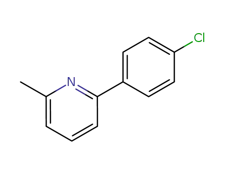 Molecular Structure of 61704-26-5 (Pyridine, 2-(4-chlorophenyl)-6-methyl-)