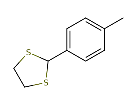 Molecular Structure of 23229-29-0 (4-Methylbenzaldehyde ethane-1,2-diyl dithioacetal)