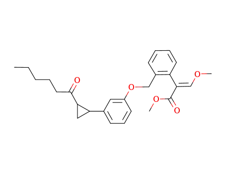 methyl (E)-3-methoxy-2-trans[2-(3-(2-(1-oxoheptyl-1-yl)cyclopropyl)phenoxymethyl)phenyl]-2-propenoate