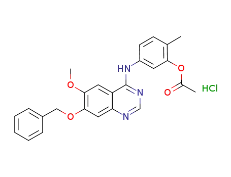 4-(3-acetoxy-4-methylanilino)-7-benzyloxy-6-methoxyquinazoline hydrochloride