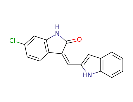 6-chloro-3-(1H-indol-2-ylmethylene)-1,3-dihydro-indol-2-one