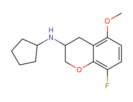 (R)-3-N-Cyclopentylamino-8-fluoro-5-methoxy-3,4-dihydro-2H-1-benzopyran