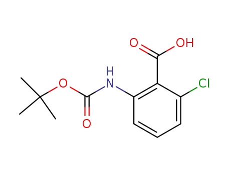 Molecular Structure of 616224-61-4 (BOC-2-AMINO-6-CHLOROBENZOIC ACID)
