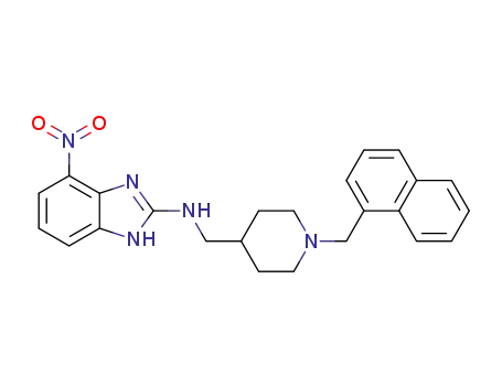 (1-naphthalen-1-ylmethyl-piperidin-4-ylmethyl)-(4-nitro-1H-benzimidazol-2-yl)-amine