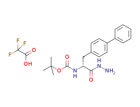 (2R)-N-amino-2-[(tert-butoxy)carbonylamino]-3-(4-phenylphenyl)propanamide 2,2,2-trifluoroacetic acid