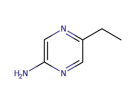 Molecular Structure of 13535-07-4 (2-AMINO-5-ETHYLPYRAZINE)