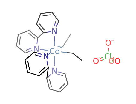 cis-{(C2H5)2Co(2,2'-bipyridine)2}(ClO4)