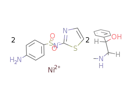 Ni(H2NC6H4SO2NC3H2NS)2(pseudoephedrine)2