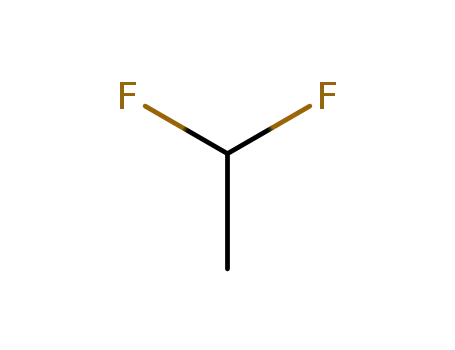Molecular Structure of 75-37-6 (1,1-Difluoroethane)