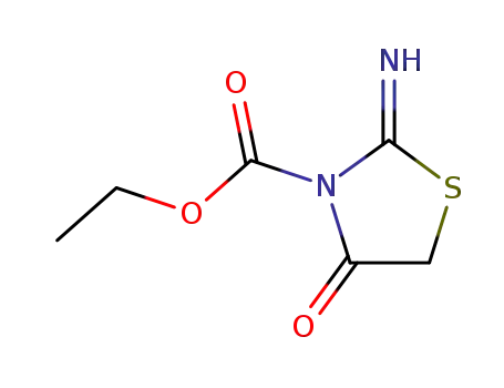 2-imino-4-oxo-thiazolidine-3-carboxylic acid ethyl ester