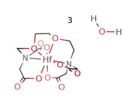 {hafnium(IV)(ethylenedioxydiethylenedinitrilotetraacetate)}*3H2O