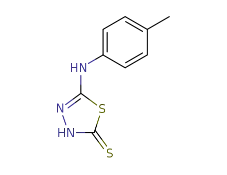 Molecular Structure of 14731-25-0 (5-P-TOLYLAMINO-[1,3,4]THIADIAZOLE-2-THIOL)