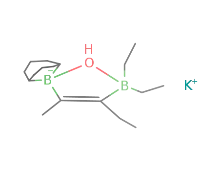 potassium-2,2-(1,5-cyclooctandiyl)-4,5,5-triethyl-2,5-dihydro-3-methyl-1,2,5-oxoniadiboratolate