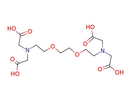 67-42-5,Ethylenebis(oxyethylenenitrilo)tetraacetic acid,Ethylene glycol-bis-(2-aminoethyl)tetraacetic acid;Aceticacid, [ethylenebis(oxyethylenenitrilo)]tetra- (6CI,8CI);1,2-Bis(2-aminoethoxyethane)-N,N,N',N'-tetraacetic acid;3,6-Dioxaoctane-1,8-diamine-N,N,N',N'-tetraacetic acid;Egtazic acid;Ethylene glycol bis(2-aminoethylether)-N,N,N',N'-tetraacetic acid;O,O'-Bis(2-aminoethyl)ethylene glycol-N,N,N',N'-tetraacetic acid;Ethylenebis(oxyethylenenitrilo)tetraacetic acid;