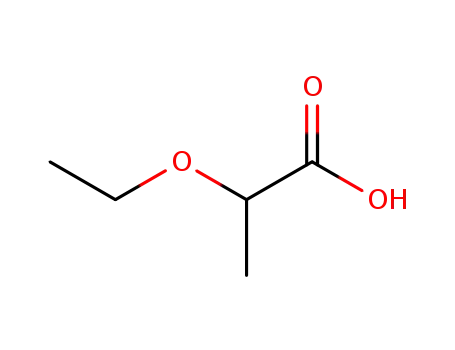 Molecular Structure of 53103-75-6 (2-ethoxypropionic acid)