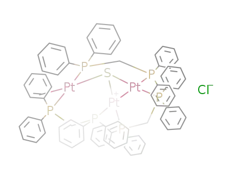 {Pt3Me(μ3-S)(μ-bis(diphenylphosphino)methane)3}Cl