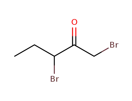 Molecular Structure of 816-21-7 (1,3-Dibromo-2-pentanone)