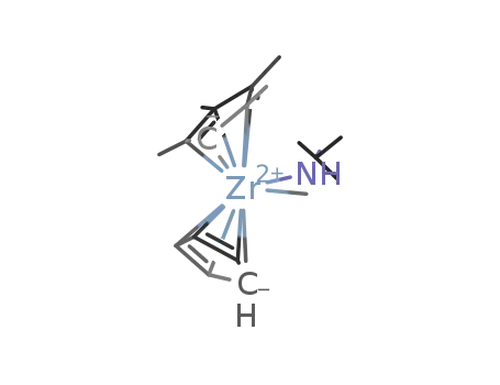 Zr(η5-C5(CH3)5)(.erta.5-C5H5)(CH3)(NHC(CH3)3)