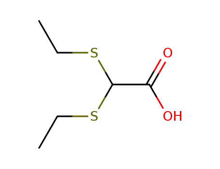 Molecular Structure of 10490-06-9 (Glyoxylic Acid Diethyl Dithioacetal)