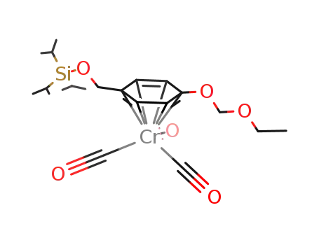 η6-(4-triisopropylsiloxymethyl-1-methoxymethoxybenzene)tricarbonylchromium(0)