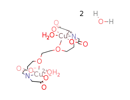 diaqua(3,12-bis(carboxylatomethyl)-6,9-dioxa-3,12-diazatetradecanedioate)dicopper(II) dihydrate