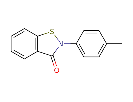 Molecular Structure of 2514-30-9 (2 - (4 - Methylphenyl) - 1,2 - benzisothiazol - 3(2H)-one)