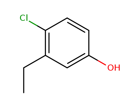 Molecular Structure of 14143-32-9 (4-Chloro-3-ethylphenol)
