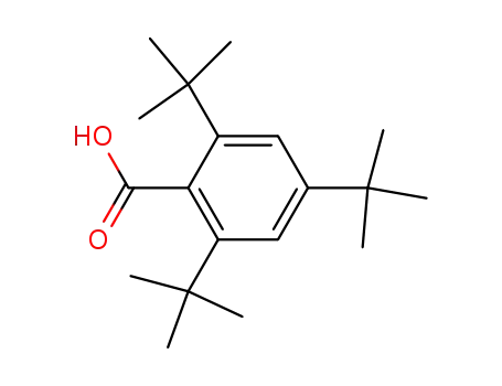 Molecular Structure of 66415-27-8 (2,4,6-Tri-tert-butylbenzoic acid)