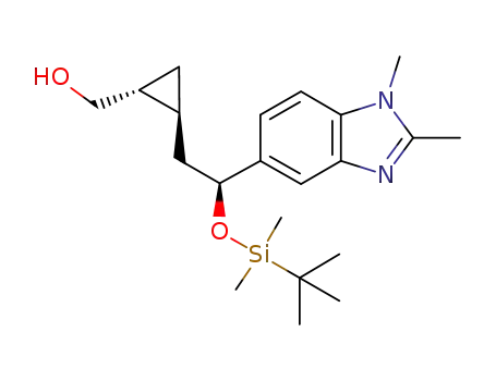 (1R,2S)-2-((S)-2-(tert-butyldimethylsilyloxy)-2-(1,2-dimethyl-1H-benzo[d]imidazol-5-yl)ethyl)cyclopropanemethanol