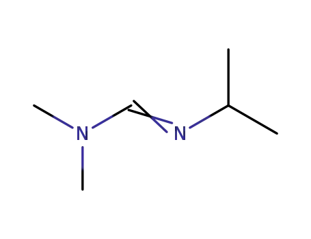 Molecular Structure of 32150-24-6 (Methanimidamide, N,N-dimethyl-N'-(1-methylethyl)-)