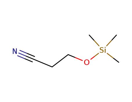 Molecular Structure of 42202-44-8 (3-(TRIMETHYLSILYLOXY)PROPIONITRILE)