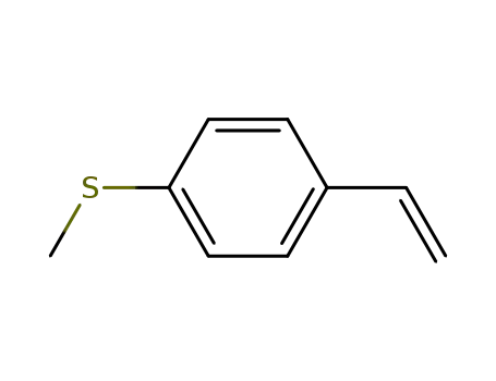 Molecular Structure of 18760-11-7 (Benzene, 1-ethenyl-4-(methylthio)-)