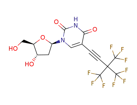 5-(4,4,4-trifluoro-3,3-bis(trifluoromethyl)but-1-ynyl)-2'-deoxyuridine