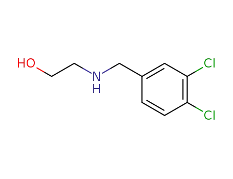Molecular Structure of 40172-06-3 (2-(3,4-DICHLORO-BENZYLAMINO)-ETHANOL)