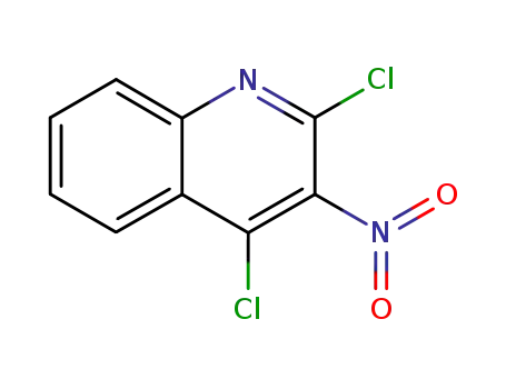 Molecular Structure of 132521-66-5 (2,4-DICHLORO-3-NITRO-QUINOLINE)