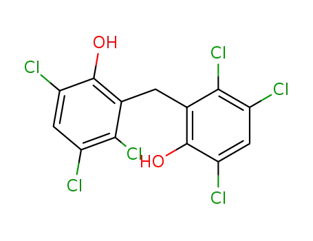 Molecular Structure of 70-30-4 (2,2'-Methylenebis(3,4,6-trichlorophenol))