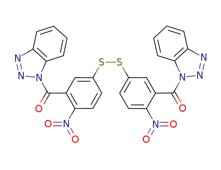 {5-[3-(benzotriazole-1-carbonyl)-4-nitrophenyldisulfanyl]-2-nitrophenyl}benzotriazol-1-ylmethanone