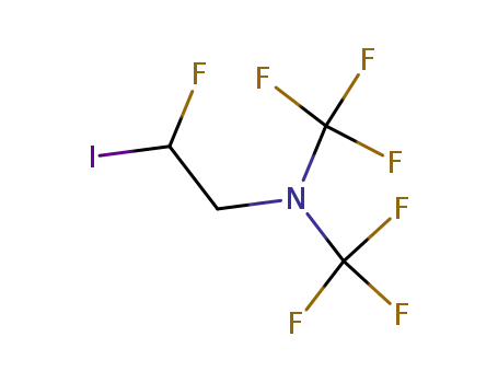 1-bis(trimethylfluoro)-amino-2-fluoro-2-iodo-ethane