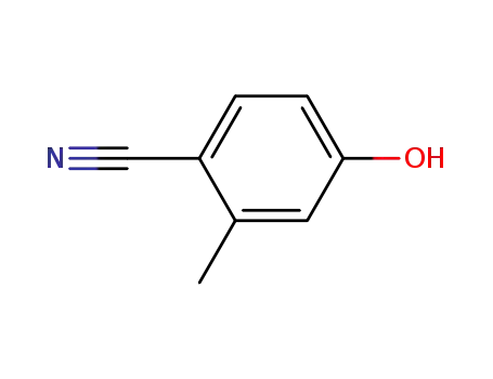 Molecular Structure of 14143-26-1 (4-hydroxy-2-Methylbenzonitrile)