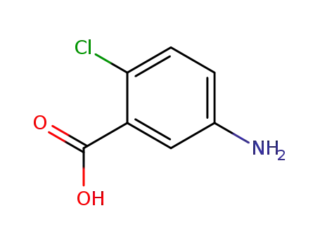 Molecular Structure of 89-54-3 (5-Amino-2-chlorobenzoic acid)
