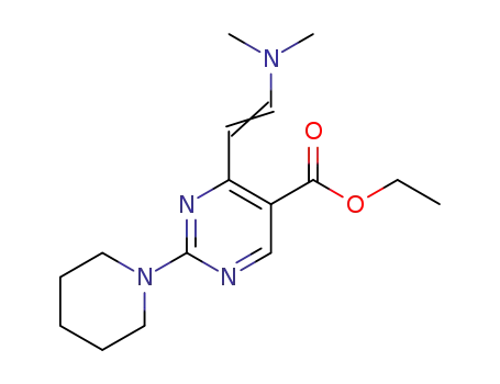 ethyl 4-(2-dimethylaminovinyl)-2-(piperidin-1-yl)pyrimidine-5-carboxylate