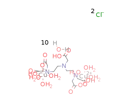 [Cu2(diethylenetriaminepentaacetic acid(-2H))(H2O)6]Cl2*10H2O