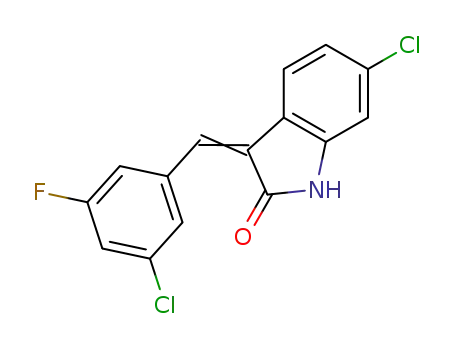 (3E/Z)-6-chloro-3-(3-chloro-5-fluorobenzylidene)-1,3-dihydro-2H-indol-2-one