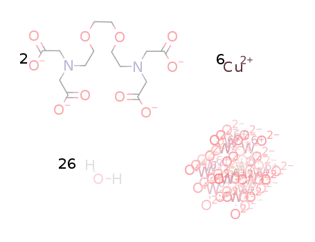 [Cu4(ethyleneglycol-bis-(2-aminoethylether)-tetraacetate)2(H2O)4Cu2(H2O)8][SiW12O40]*14H2O