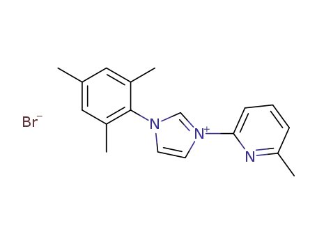 1-mesityl-3-(6-methyl-2-pyridyl)imidazolium bromide